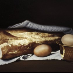 Le pain - huile sur toile