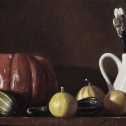 Courge et coloquintes - huile sur toile