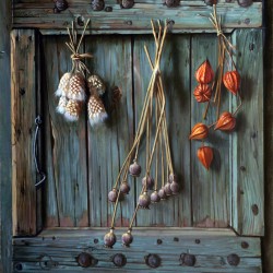 Fleurs séchées - 73 x 60 cm