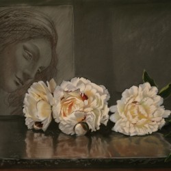 Pivoines - Pastel - Daniel Solnon