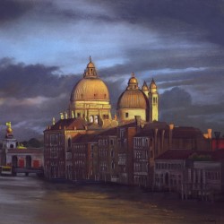 Coucher de soleil - Pastel - Daniel Solnon