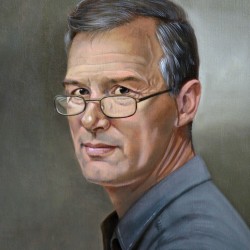 Portrait composé - huile sur toile