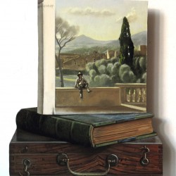 Corot - huile sur bois, 25 x 29 cm