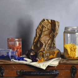 Couleurs - hule sur toile - 46 x 38 cm
