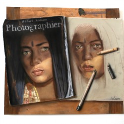 Double portrait - 50 x 46 cm