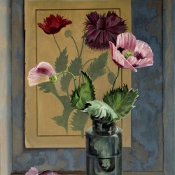 Pavots - huile sur toile