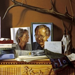 Portrait composé - huile sur toile