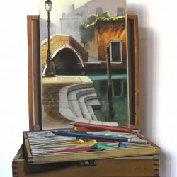 Venise - huile sur bois